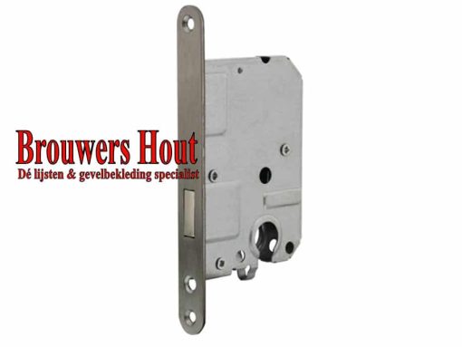 Binnendeur cilinderkastslot DM50 RVS LS/RS model 1258/2 zonder sluitplaat