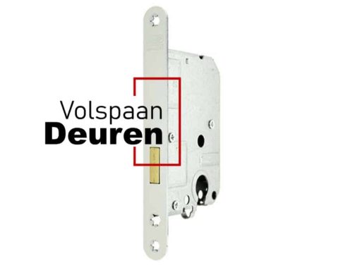Binnendeur cilinderkastslot DM50 wit gelakt LS/RS model 1258/2