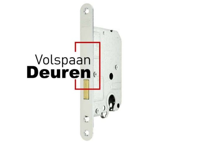 Binnendeur cilinderkastslot DM50 wit gelakt LS/RS model 1258/2