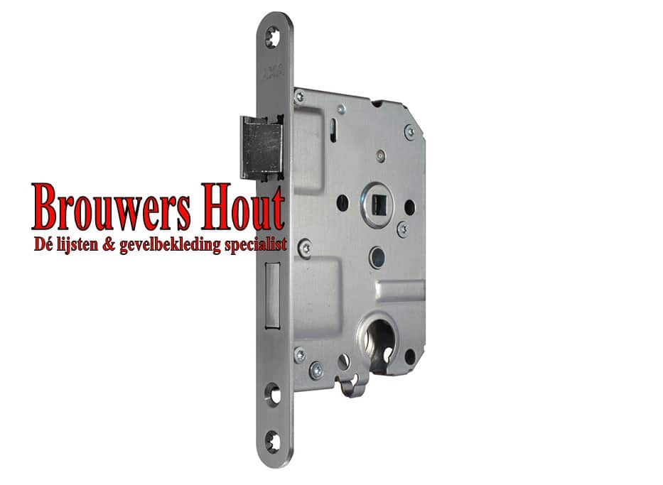 Binnendeur cilinderslot DM50 PC55 RVS LS/RS model 1269/4 zonder sluitplaat