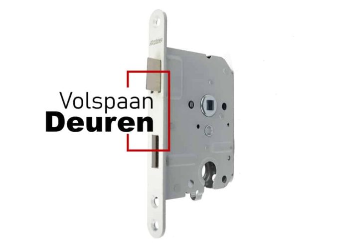 Binnendeur cilinderslot DM50 PC55 wit gelakt LS/RS model 1269/4