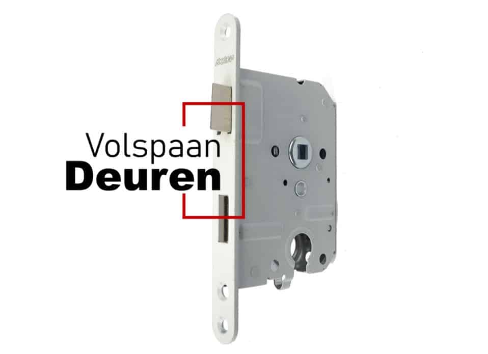 Binnendeur cilinderslot DM50 PC55 wit gelakt LS/RS model 1269/4