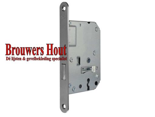 Binnendeur klavierkastslot DM50 RVS model 1256/2 zonder sluitplaat