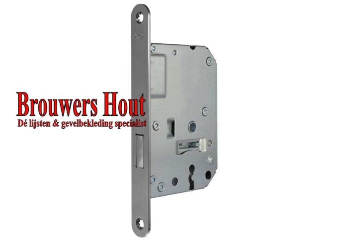 Binnendeur klavierkastslot DM50 RVS model 1256/2 zonder sluitplaat