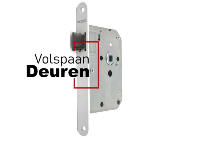 Binnendeur loopslot DM50 wit gelakt LS/RS model 1255/2
