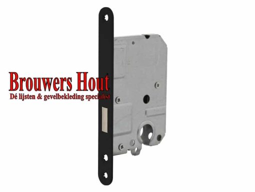 Binnendeur cilinderkastslot DM50 zwart gelakt LS/RS model 1258/2 zonder sluitplaat