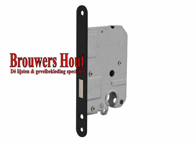 Binnendeur cilinderkastslot DM50 zwart gelakt LS/RS model 1258/2 zonder sluitplaat