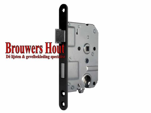 Binnendeur cilinderslot DM50 PC55 zwart gelakt LS/RS model 1269/4 zonder sluitplaat