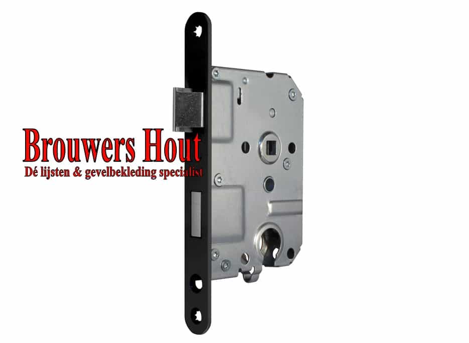 Binnendeur cilinderslot DM50 PC55 zwart gelakt LS/RS model 1269/4 zonder sluitplaat