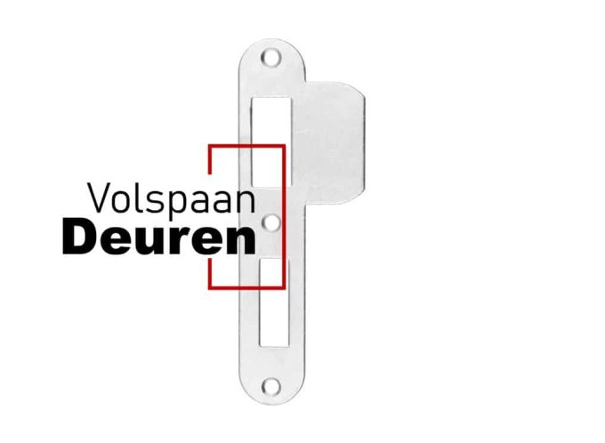 Sluitplaat 1200 serie afgerond verzinkt tbv dag+nacht en WC slot 1264, 1266 en 1269.