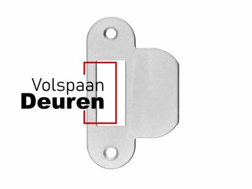 Sluitplaat 1200 serie afgerond verzinkt tbv loopslot 1255/2